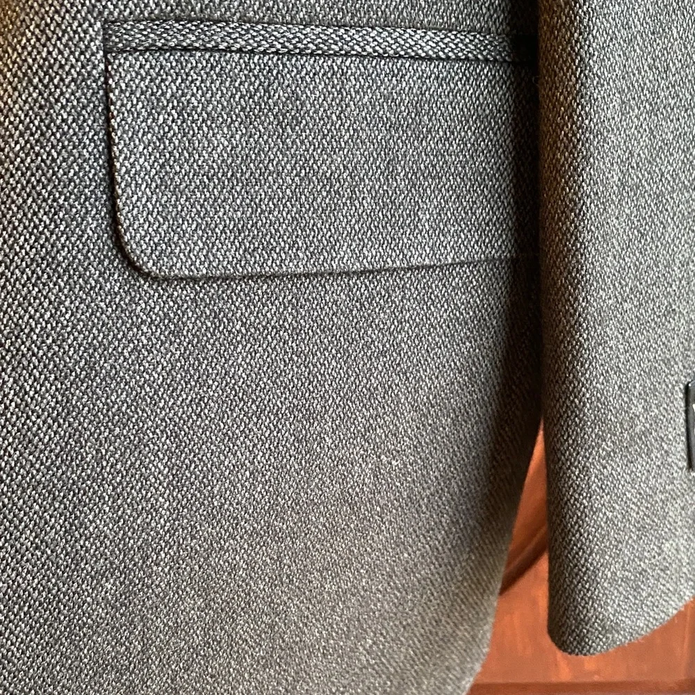 Mazzoni Men’s 46R Gray Herringbone Sport Coat Blazer NWT Jacket 46 Regular